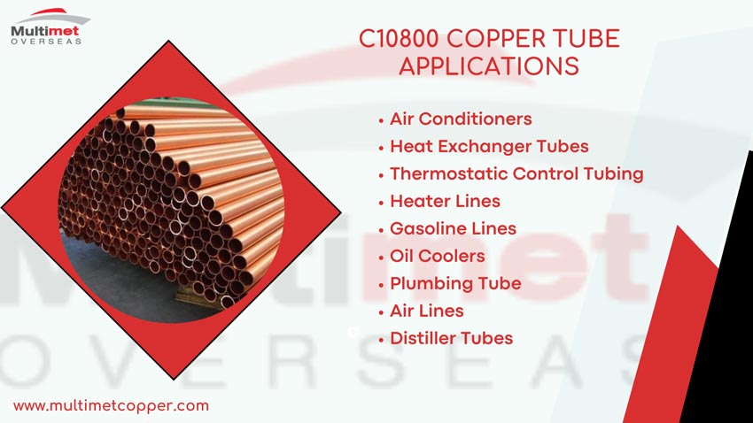 C10800 Copper Tube Applications